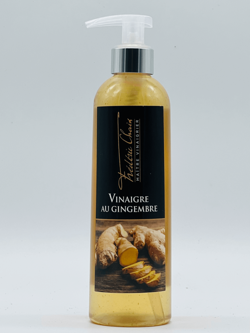 Avec le vinaigre au gingembre, le maître vinaigrier Frédéric Chaix frappe fort et vous propose un vinaigre subtil et aromatique